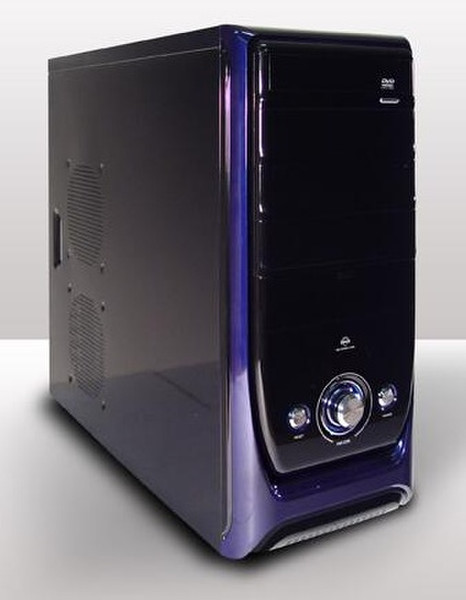Crono CR-MT04 Midi-Tower Black,Blue computer case