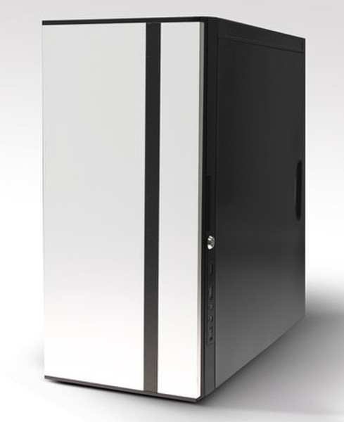 Crono CR-MT07 Midi-Tower Black,Silver computer case