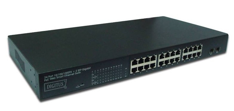 ASSMANN Electronic DN-95316 Power over Ethernet (PoE) Black network switch