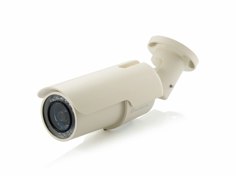 LevelOne Fixed Network Camera, 5-Megapixel, Outdoor, 802.3at PoE+, Day & Night, IR LEDs