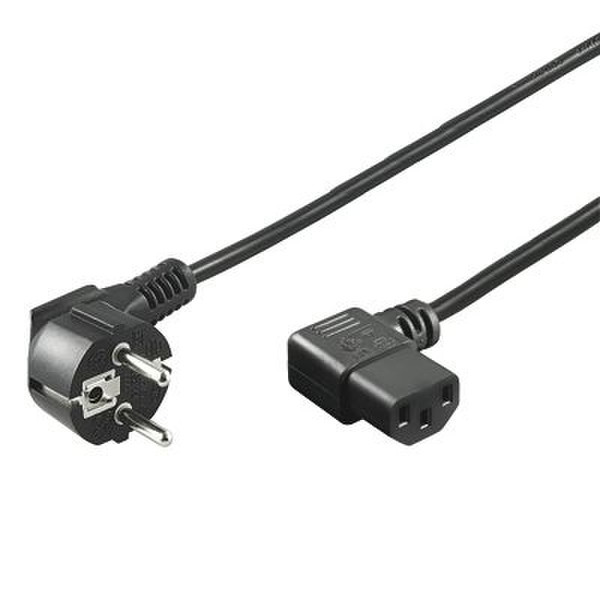PremiumCord KPSP2-90 2m CEE7/7 Schuko C13 coupler Black power cable