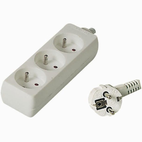 PremiumCord PP3-02 3AC outlet(s) 2m White power extension