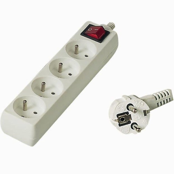 PremiumCord PP4K-07 4AC outlet(s) 7m White power extension