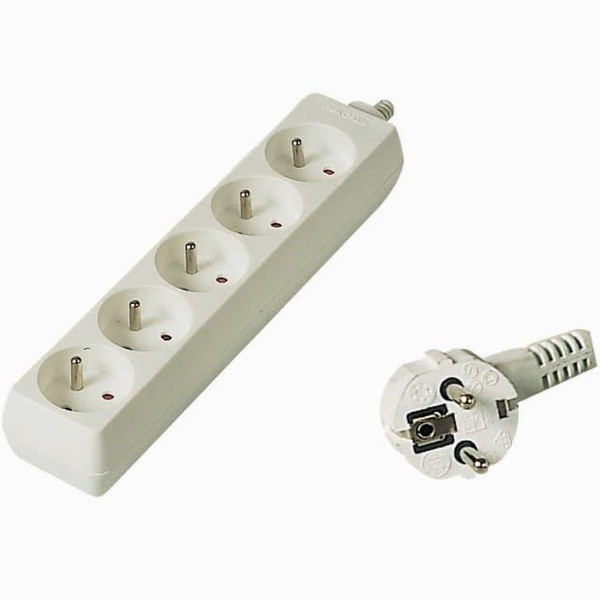 PremiumCord PP5-02 5AC outlet(s) 2m White power extension
