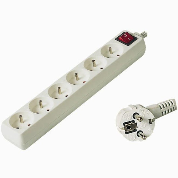 PremiumCord PP6K-07 6AC outlet(s) 7m White power extension