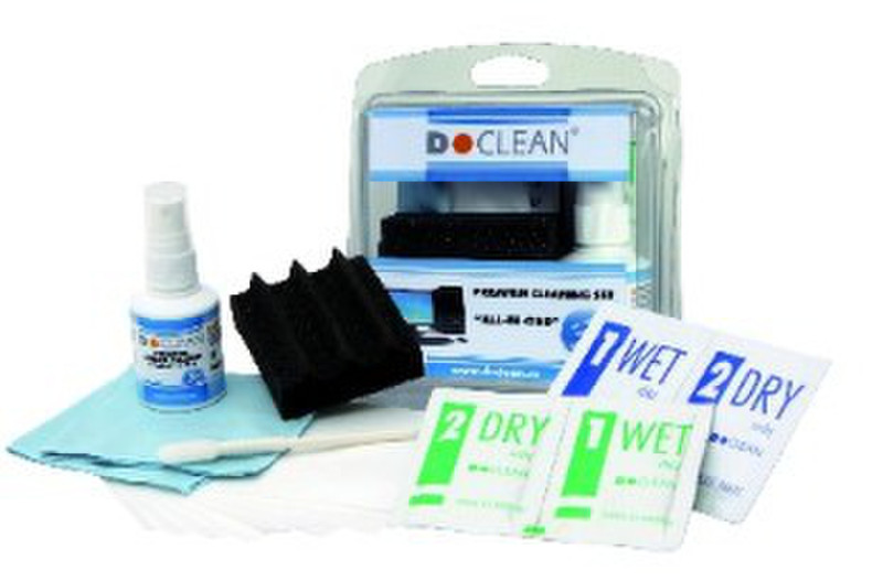 D-CLEAN S-5003 Equipment cleansing wet/dry cloths & liquid 50ml equipment cleansing kit