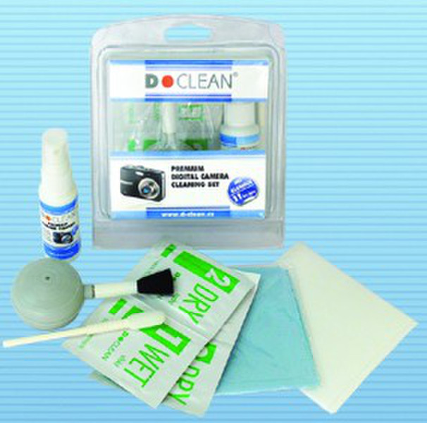 D-CLEAN S-5008 Lenses/Glass Equipment cleansing wet/dry cloths & liquid 30ml equipment cleansing kit
