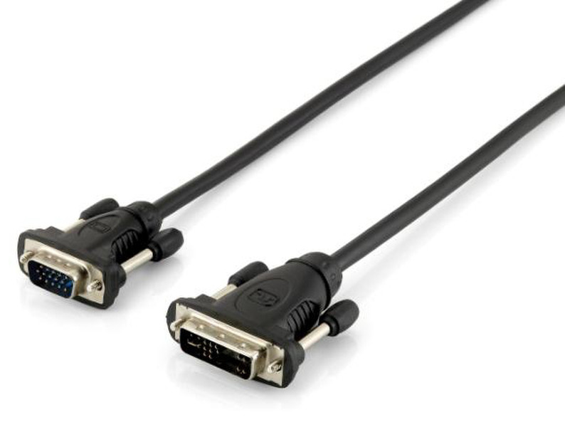 Equip 118943 1.8м DVI-A VGA (D-Sub) Черный адаптер для видео кабеля