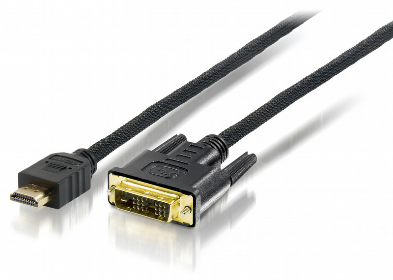 Equip 119329 10м HDMI DVI-D Черный адаптер для видео кабеля