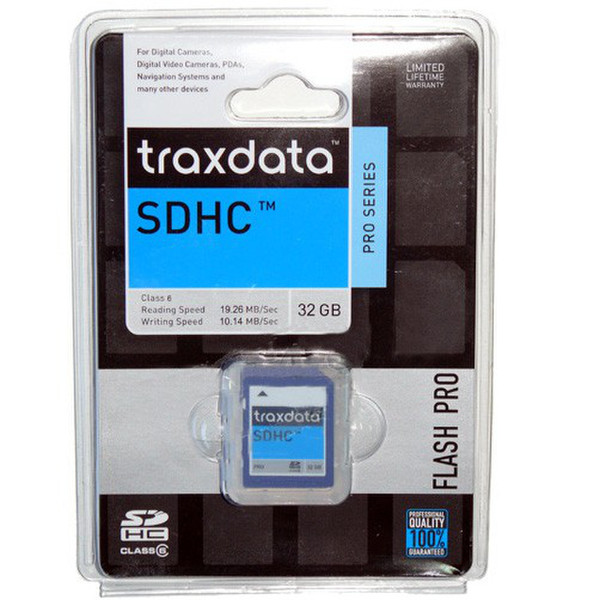 Traxdata SDHC 32GB 32ГБ SDHC Class 6 карта памяти