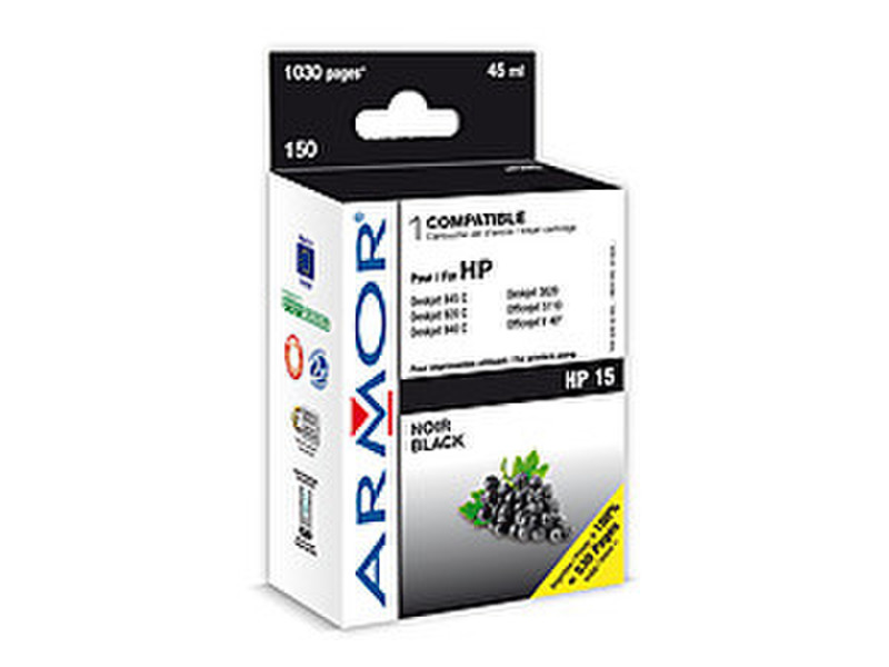 Armor Ink-jet for HP DJ 840 black 45ml 1030pages Black ink cartridge