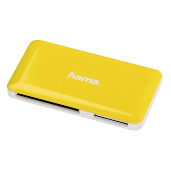 Hama Slim USB 3.0 Желтый устройство для чтения карт флэш-памяти