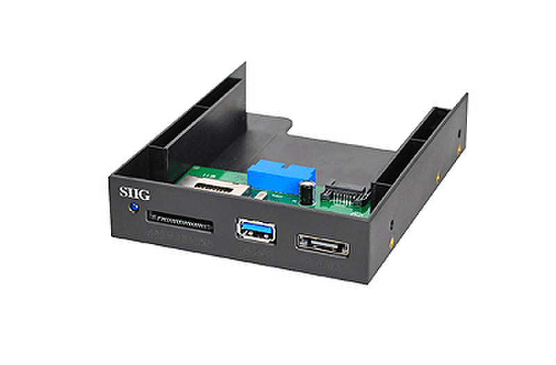 Siig USB 3.0 Multi w/eSATA Внутренний USB 3.0 Черный устройство для чтения карт флэш-памяти