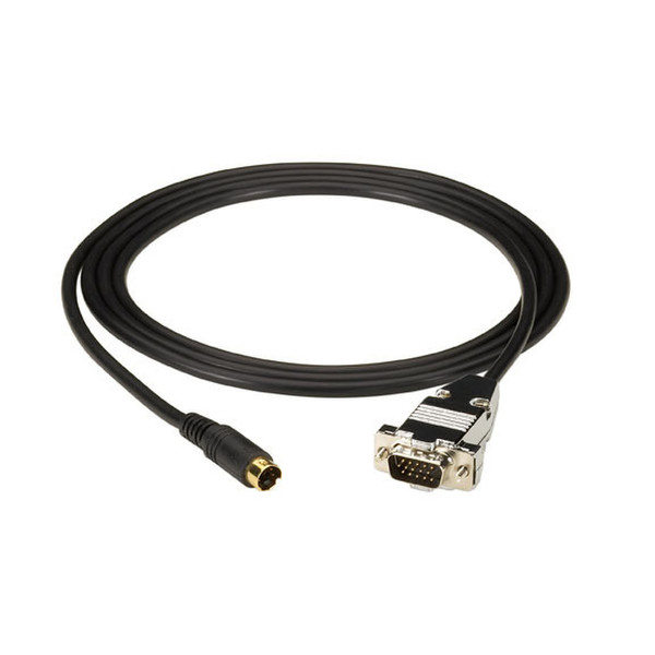 Black Box S-Video - HD15 1.8м S-Video (4-pin) VGA (D-Sub) Черный адаптер для видео кабеля