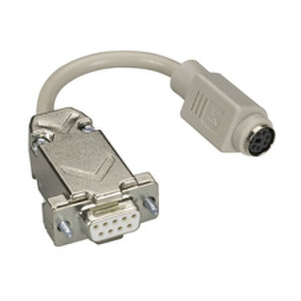 Black Box AC244A DB9 6-pin mini DIN Серый кабельный разъем/переходник