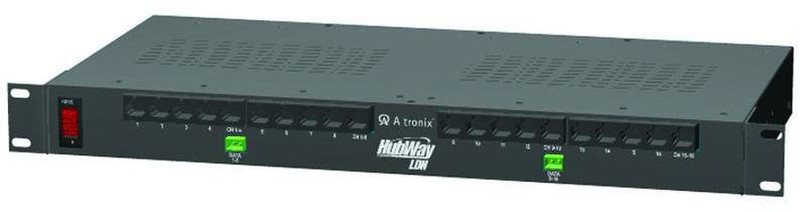 Altronix HUBWAYLDH8 AV transmitter Schwarz Audio-/Video-Leistungsverstärker
