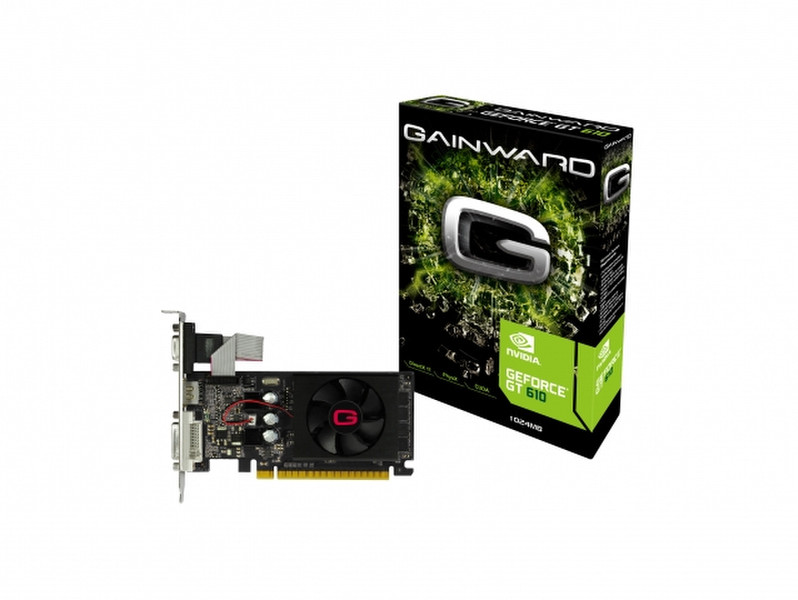 Gainward 4260183362647 GeForce GT 610 1GB GDDR3 Grafikkarte