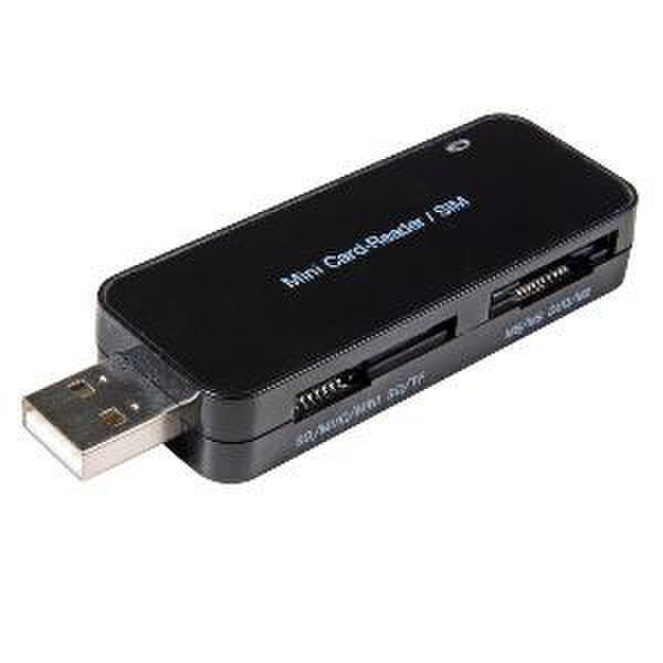 EFB Elektronik EBUSBCARD101 USB 2.0 Черный устройство для чтения карт флэш-памяти