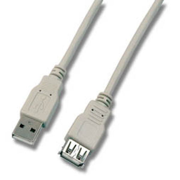 EFB Elektronik 5m, USB 2.0, M/F 5m USB A USB A Grau