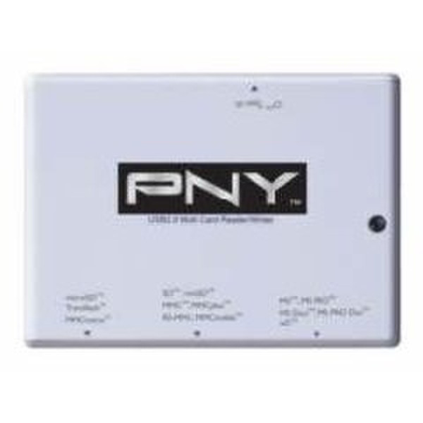 PNY USB 2.0 14-in-1 Cardreader Weiß Kartenleser