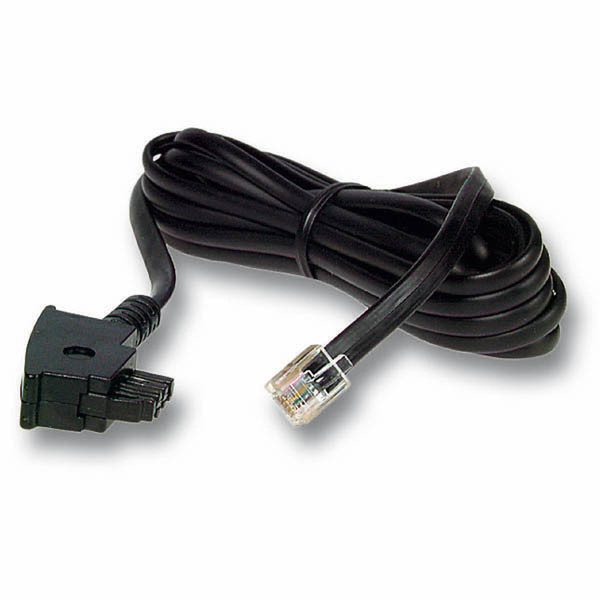 EFB Elektronik TAE/N 6/4-RJ12(6/6), 3m 3m Black telephony cable