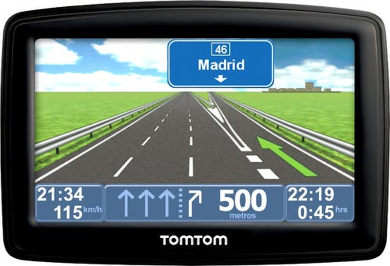 TomTom XL Classic Iberia Tragbar / Fixiert 4.3Zoll LCD Touchscreen 183g Schwarz