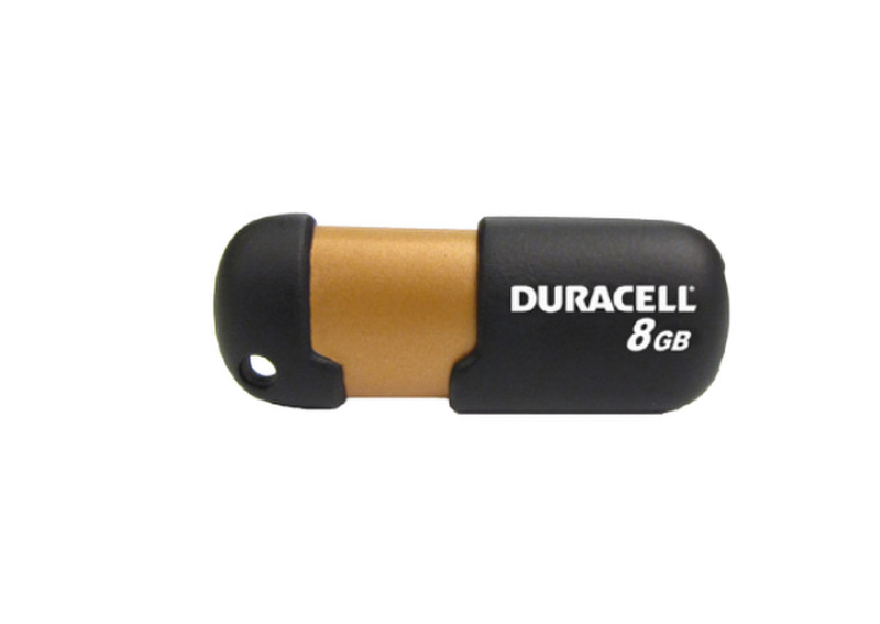 Duracell 8GB USB 2.0 8GB USB 2.0 Type-A Black,Copper USB flash drive