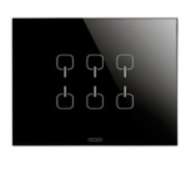 Gewiss GW16966CN Black push-button panel