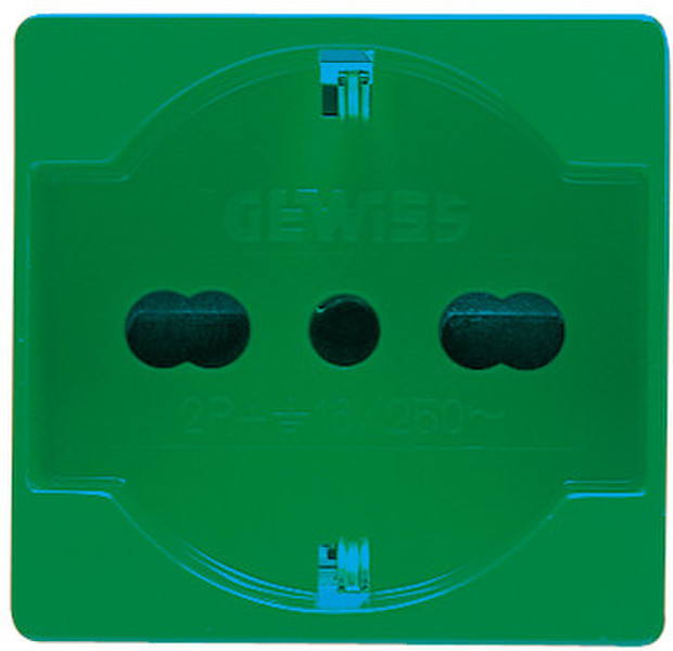 Gewiss GW20282 Type F (Schuko) Green outlet box