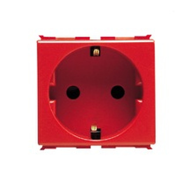 Gewiss GW20297 Type F (Schuko) Red outlet box
