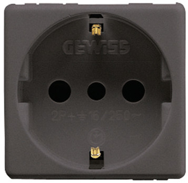 Gewiss GW21205 Type F (Schuko) Black outlet box