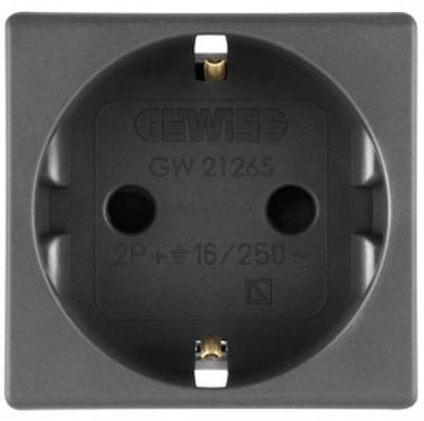 Gewiss GW21265 Type F (Schuko) Black outlet box