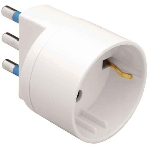 Gewiss GW28410 Type L (IT) Type K (DK) White power plug adapter