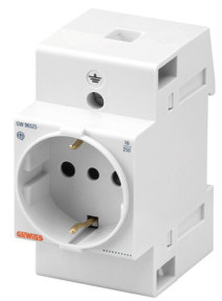 Gewiss GW96526 Type F (Schuko) White outlet box