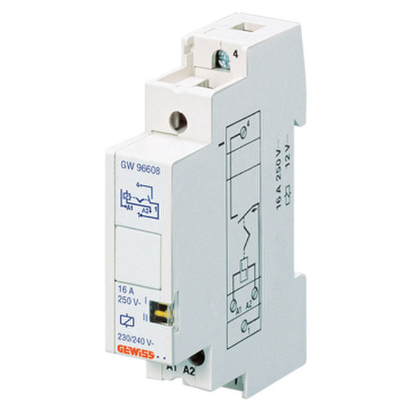 Gewiss GW96673 1 White electrical relay