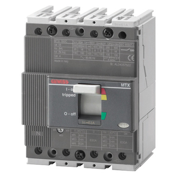 Gewiss GWD7161 S-type 3P 5module(s) circuit breaker