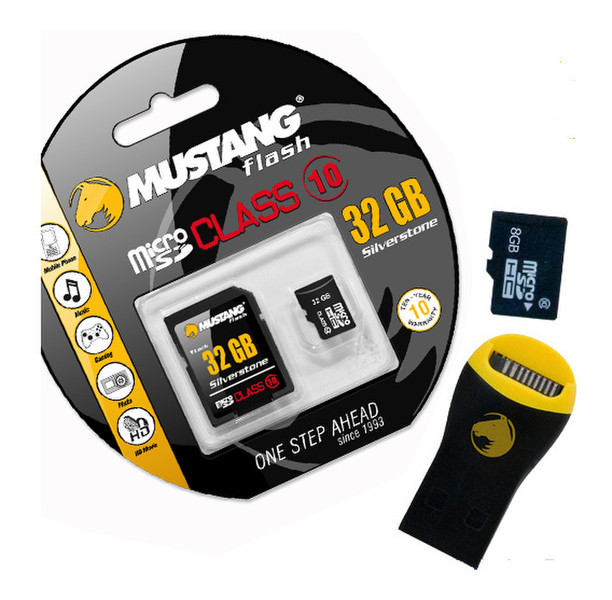 Mustang 32GB microSDHC Bundle USB 3.0 Black card reader