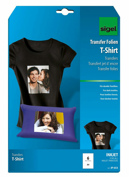 Sigel IP653 6sheets Inkjet T-shirt transfer