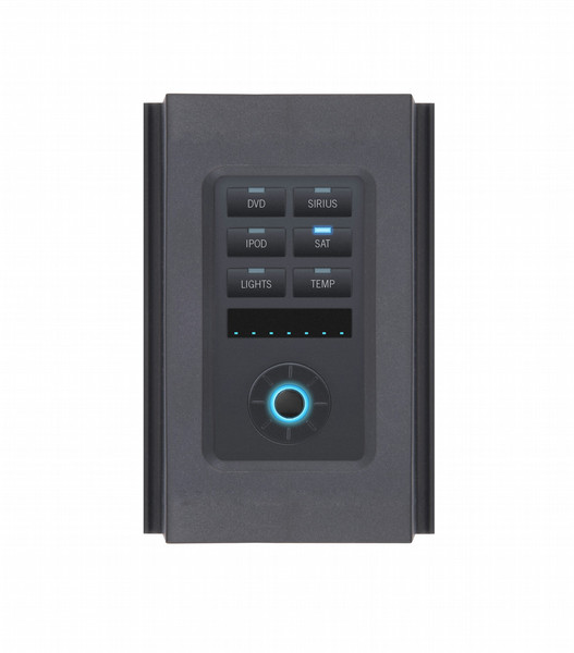 AMX HPX-U400-R-MET-6N press buttons Black remote control