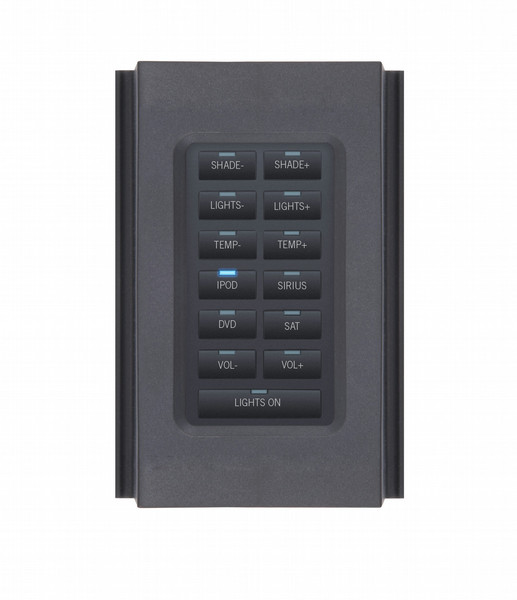 AMX HPX-U400-R-MET-13 press buttons Black remote control