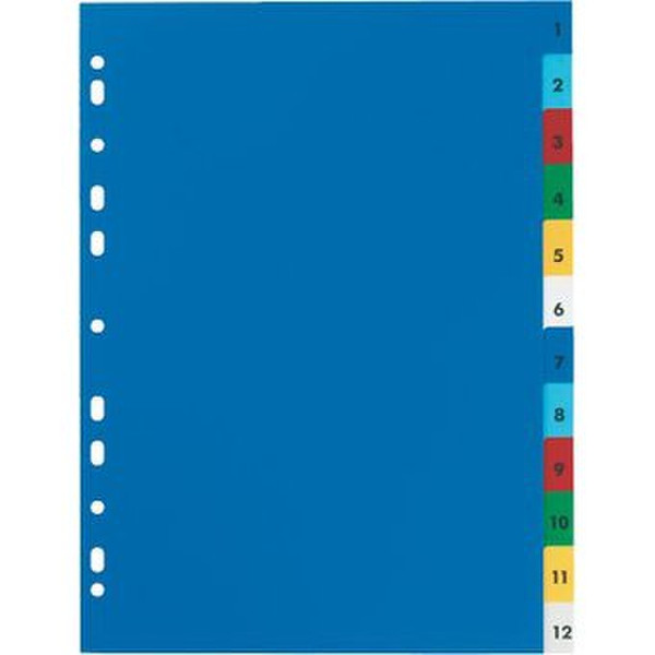 Favorit 100204769 Polypropylene (PP) Mehrfarben 12Stück(e) Trennblatt