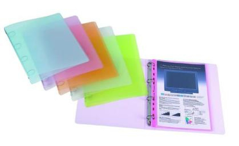 Favorit 100460732 Polypropylene (PP) Transparent ring binder