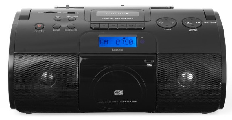 Lenco SCR-1000 Analog 8W Black CD radio