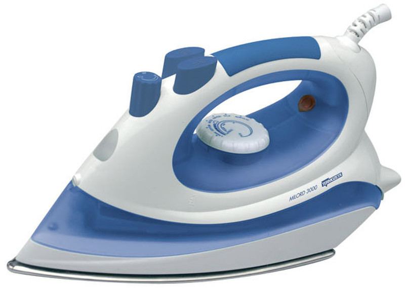 Termozeta Milord 3000 Dry & Steam iron Stainless Steel soleplate 1600W Blue,White