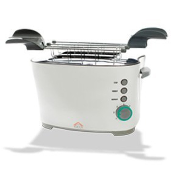DCG Eltronic TA8150 2slice(s) 1100W Schwarz, Weiß Toaster