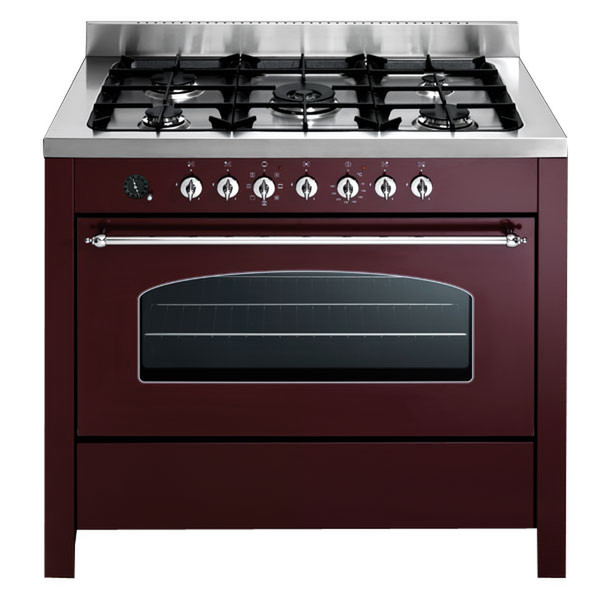 Bompani BO689SC/N Freestanding Gas hob Red cooker