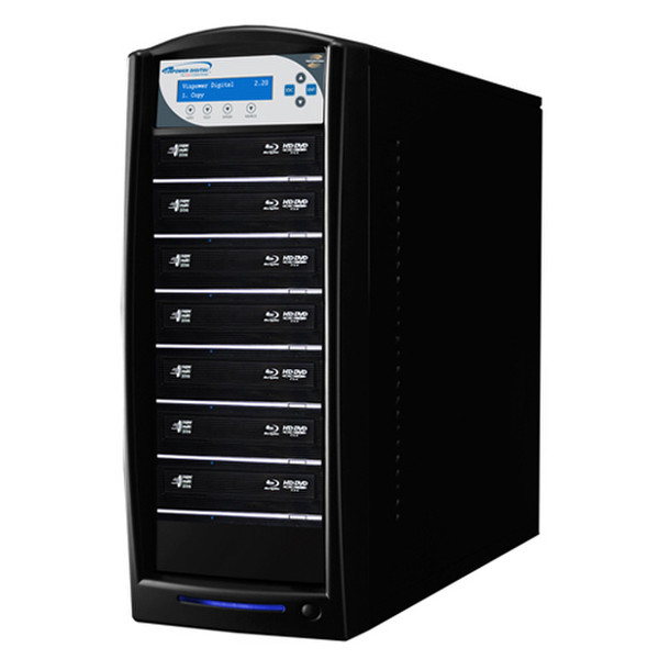 Vinpower Digital SharkNet LightScribe Blu-ray/DVD/CD HDD:7 Optical disc duplicator Black