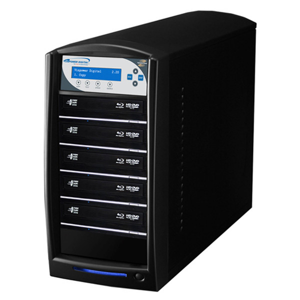 Vinpower Digital SharkNet LightScribe Blu-ray/DVD/CD HDD:5 Optical disc duplicator Black