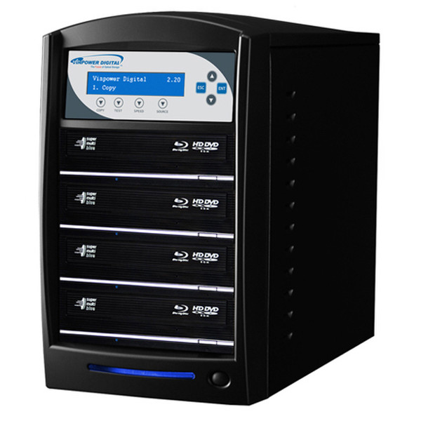 Vinpower Digital SharkBlu SATA Blu-ray/DVD/CD HDD-4 HDD duplicator Black
