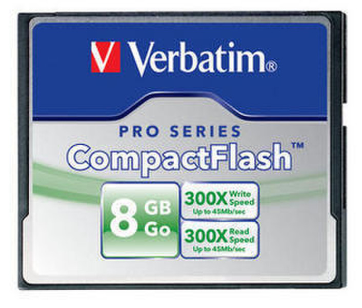 Verbatim CompactFlash PRO Series 8GB 8GB CompactFlash memory card